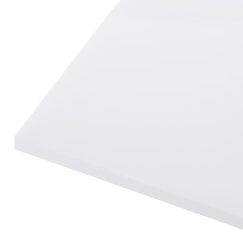 Rebower 48" x 24" x 1/4" HDPE Plastic Sheet, High Density Polyethylene Sheet Cutting Board White Solid Block, [for DIY, Home Floor]