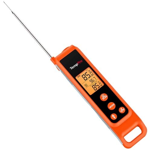 TempPro TP420 2-in-1 Instant Read Thermometer for Cooking, Infrared Thermometer with Meat Probe, Non-Contact Laser Meat Thermometer for Griddle Grill Pizza Oven HVAC Pool (Previously ThermoPro)