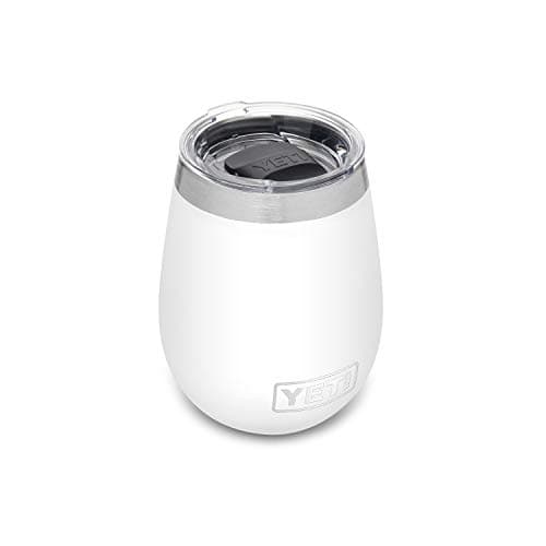 YETI Rambler 10 oz Wine Tumbler, Vacuum Insulated, Stainless Steel with MagSlider Lid, White
