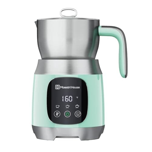 Maestri House Milk Frother, 21OZ Variable Temp and Froth Thickness Milk Frother and Steamer, Smart Touch Control Milk Warmer, Dishwasher Safe, Memory Function for Latte Cappuccino Hot Chocolate