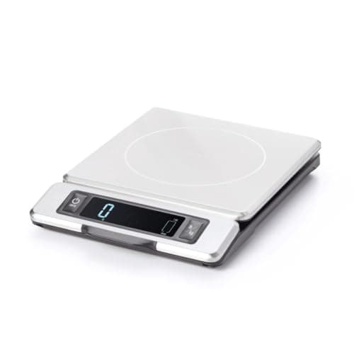 OXO Good Grips 11-Pound Stainless Steel Kitchen Scale with Pull-Out Display - Black