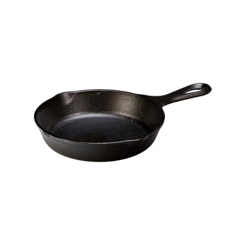 Lodge Seasoned Cast Iron Skillet - PFAS-Free, Non-Toxic Cookware - Use with an Oven, Stove, Grill, or Campfire - Naturally Non-Stick & Oven Safe - 6.5 Inches