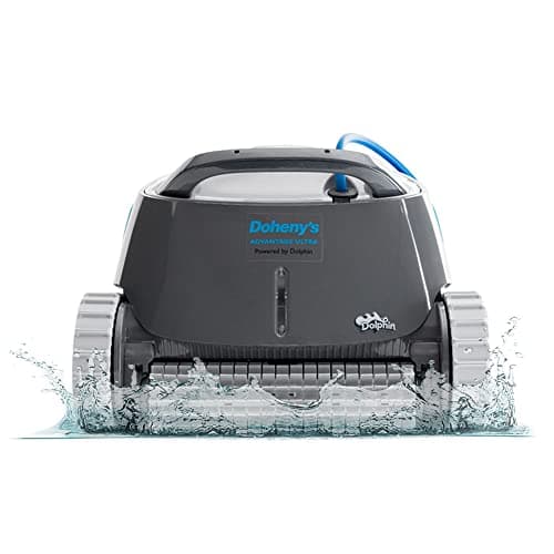 Dolphin Advantage Ultra Automatic Robotic Pool Vacuum Cleaner, Wall Climbing, Waterline Scrubber Brush, Top Load Filter, Ideal for In-Ground Pool Types Upto 50 FT in Length