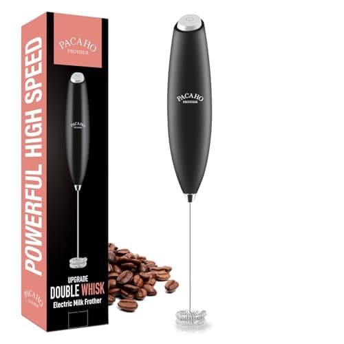 PACAHO Powerful Milk Frother with Double Whisk