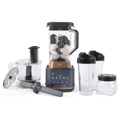 Oster Pro Series Kitchen System with XL 9-Cup Tritan Jar, Food Processor, 2 Blend-n-Go Cups, Mini Jar and Tamper Tool