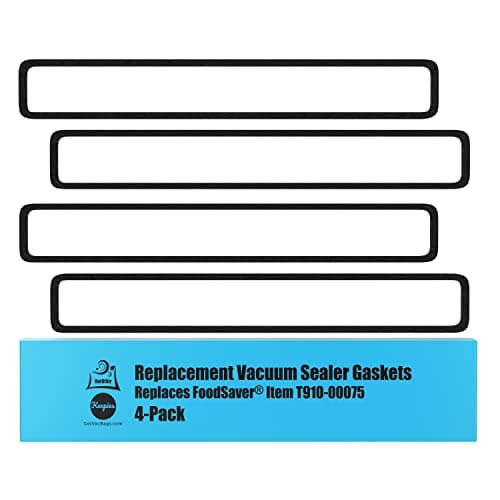 Replacement Gaskets (4 Foam Gaskets) for FoodSaver - Fits FM2000, FM2010, FM2100, GM2050, GM2150 Series Vacuum Sealers (Replaces FoodSaver Item 176870-000-000) by OutOfAir