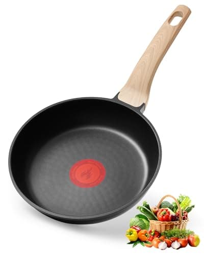 Non Stick Frying Pan, 8-inch Omelette Pan with Heat Dot Temperature Indicator, Healthy Non Toxic Egg Skillet with Heat-Resistant Handle, PFOA-Free, Dishwasher Safe, Compatible with All Cooktops