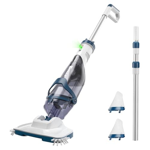 ENHULK Pro Cordless Pool Vacuum - 18.5 GPM Powerful Suction, 70min Runtime & 13.4" Wide Head