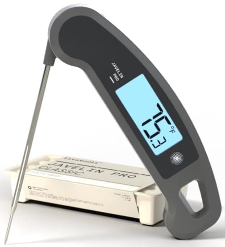 Lavatools Javelin® PRO Classic Ultra-Fast 2-Second Professional Digital Instant Read Meat Thermometer for Grill and Cooking, Auto-Rotating Backlit Display, IP65 Water Resistant – Sesame