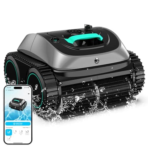 (2025 Upgrade) WYBOT C1 Pool Robot Vacuum for Inground Pools, 4-in-1 Cordless Robotic Pool Cleaner Lasts 150min, Triple-Motor up to 1,614 Sq.ft, Smart APP Support, Auto Wall & Waterline Cleaning