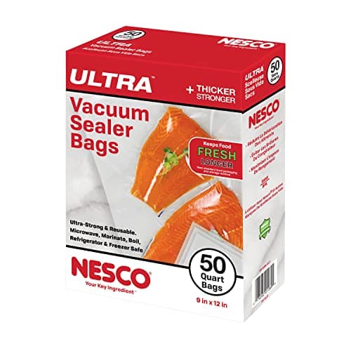 Nesco Heavy Duty Vacuum Sealer Bags- Quart 50 count