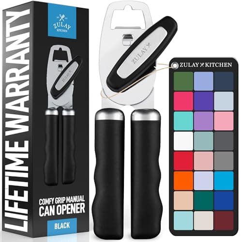 KitchenAid Classic Multifunction Can Opener and Bottle Opener Easy to Use, Razor Sharp Stainless Steel Cutting Wheel, Soft Ergonomic Handles, Black