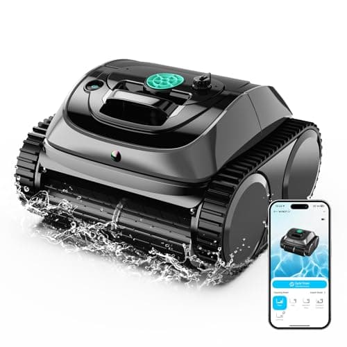 (2026 Upgrade) WYBOT C1 Cordless Robotic Pool Vacuum for Inground Pools, Above Ground Pool Cleaner 4-in-1 Wall & Waterline Cleaning Up to 1,614sq.ft, 150mins Smart Navigation, App Support