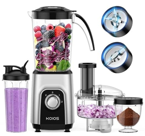 KOIOS Blender/Food Processor Combo Max 1000W