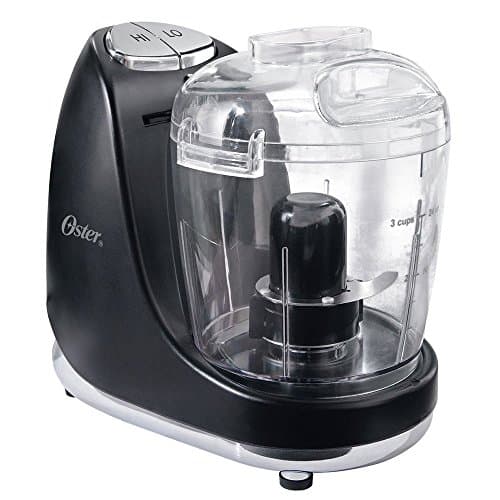 Oster FPSTMC3321 3-Cup Mini Chopper with Whisk, Black